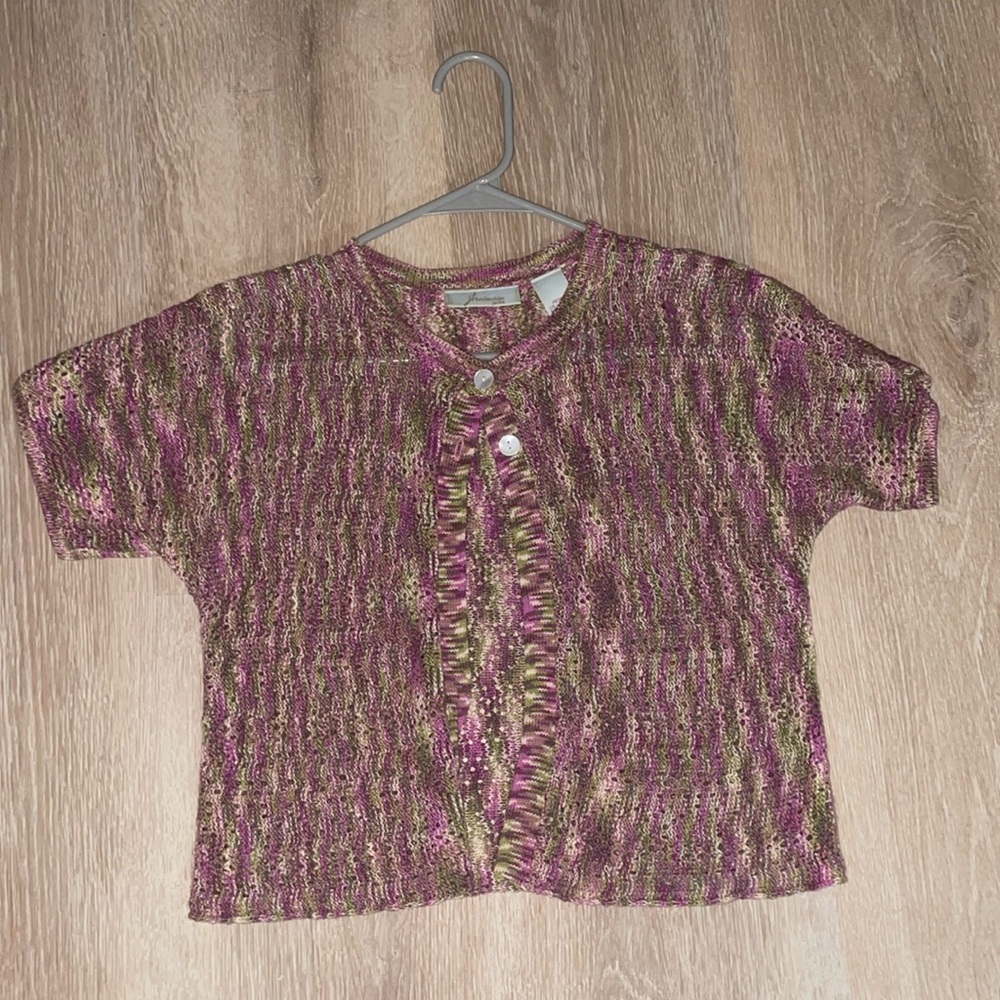 petite crocheted cardigan